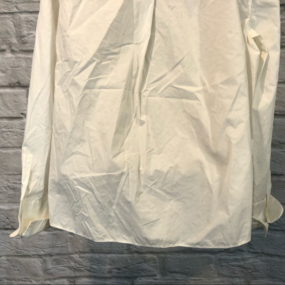 Akris Punto Women's US 10 Ruffled Turtleneck Blouse Top- Cream - Picture 12 of 13